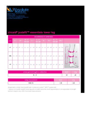 Circaid Sizing Chart